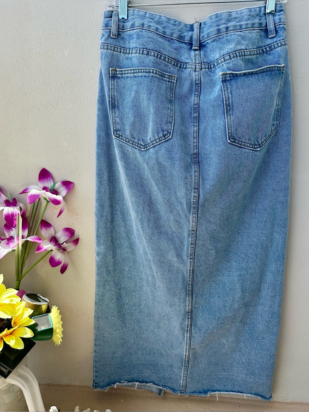 Blue Denim Jean maxi skirt - Picture 5 of 6